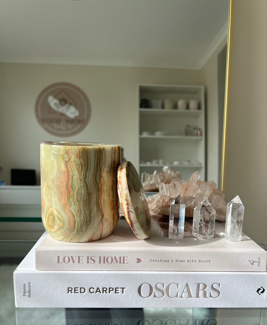 Onyx Candle Holder - Green 1.55kg