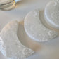Selenite Engraved Moon - 131g
