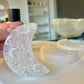 Selenite Engraved Moon - 131g