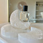 Selenite Engraved Moon - 131g