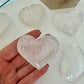 Selenite Heart palm stone - 73g
