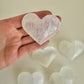 Selenite Heart palm stone - 73g