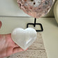 Selenite Heart palm stone - 73g