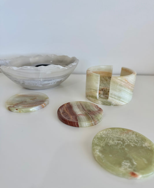 Onyx Coasters (set of 6) - 1.022kg