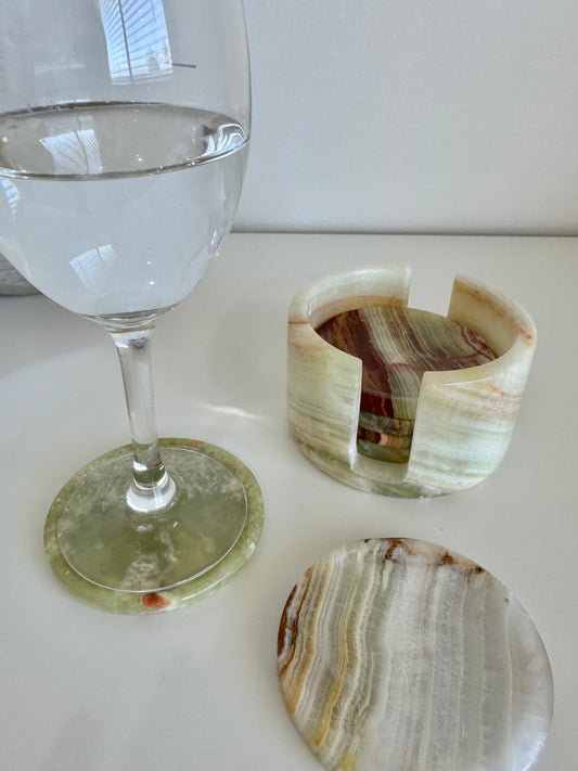 Onyx Coasters (set of 6) - 1.022kg