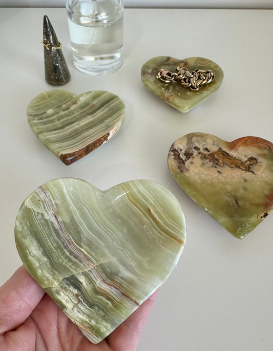 Onyx Mini Heart Dish - 217g