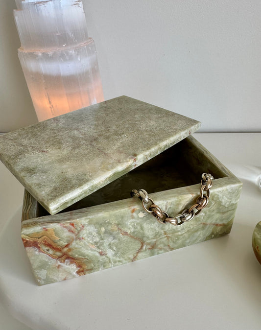 Onyx Trinket/Jewellery Box - 1.62kg