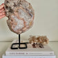 Pink Amethyst Slab on Stand - 2.45kg