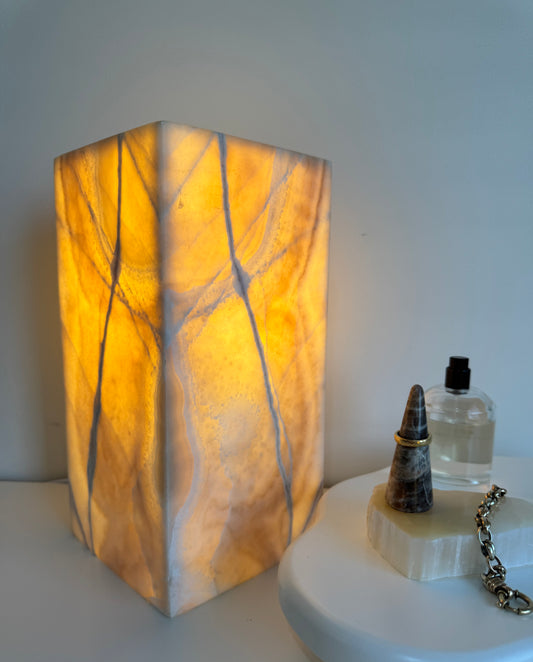Caramel Calcite Lamp