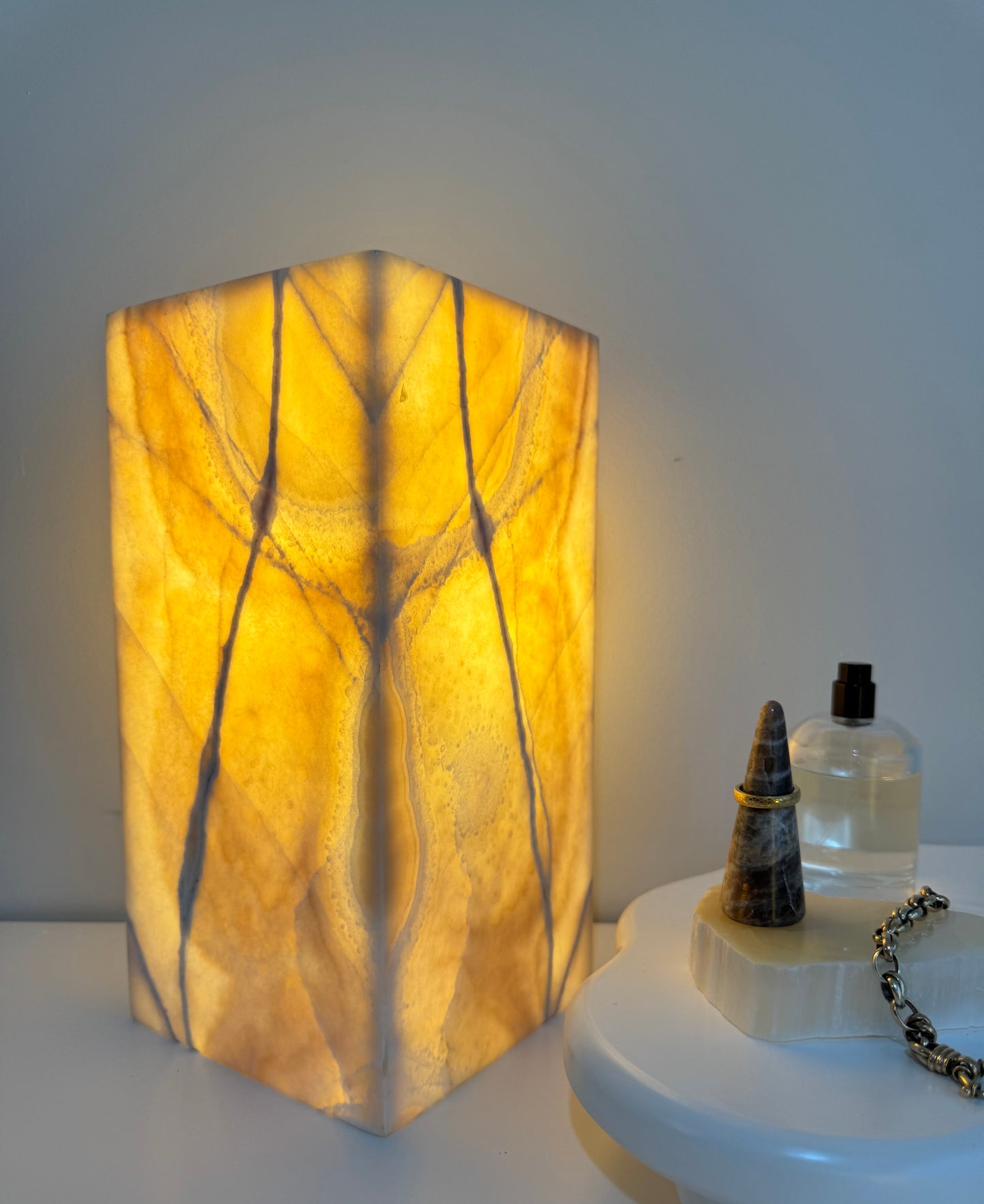 Caramel Calcite Lamp
