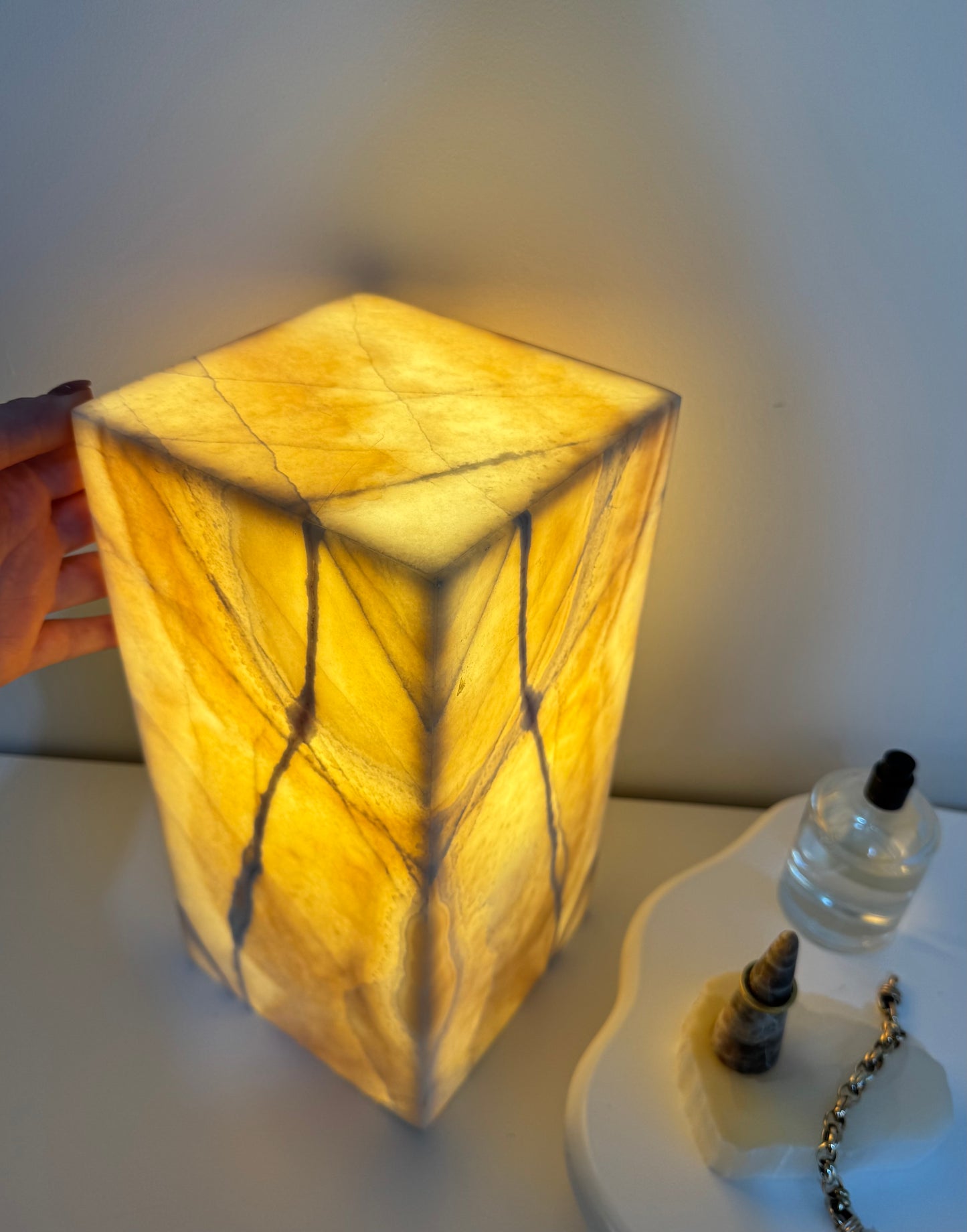 Caramel Calcite Lamp
