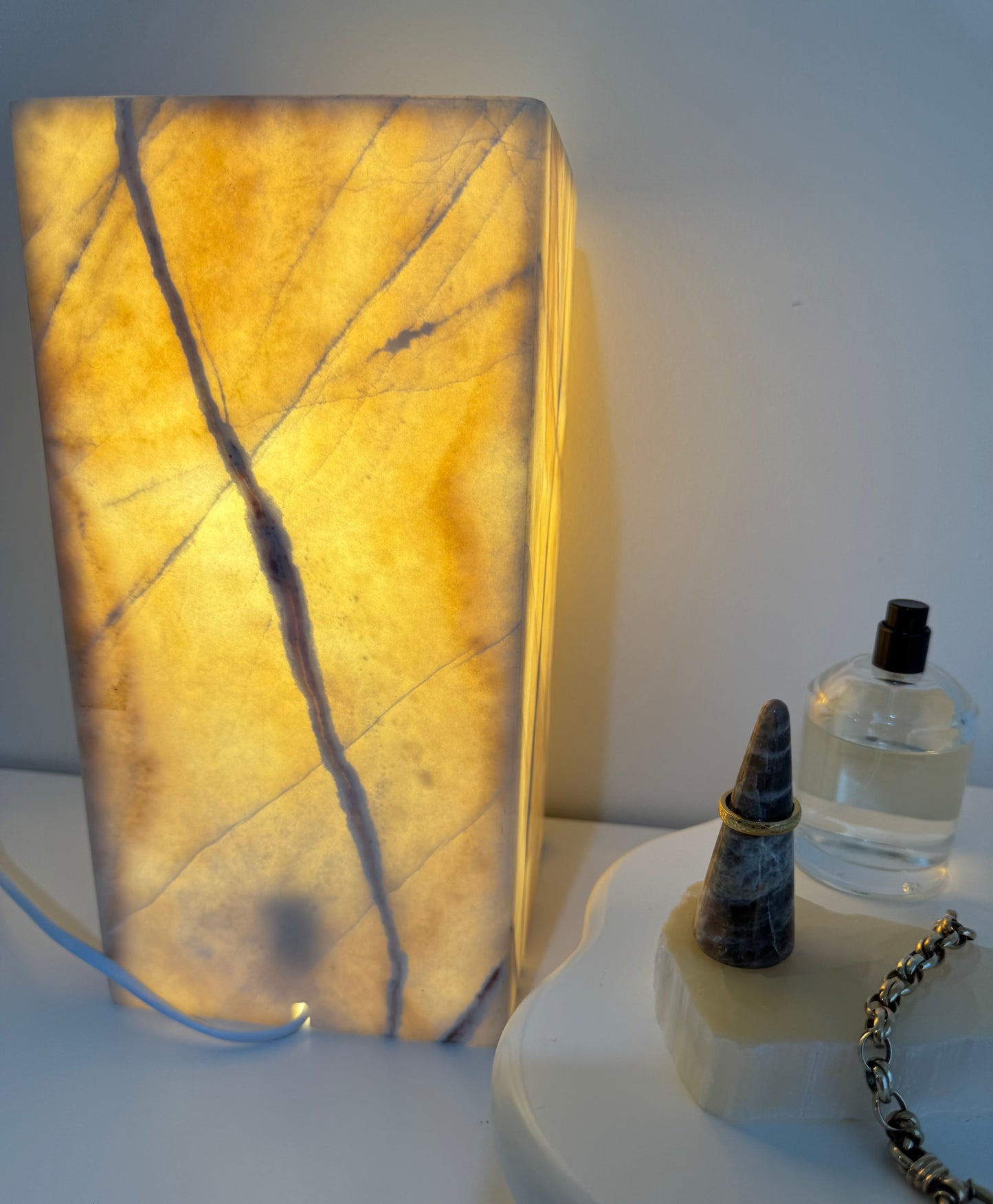 Caramel Calcite Lamp