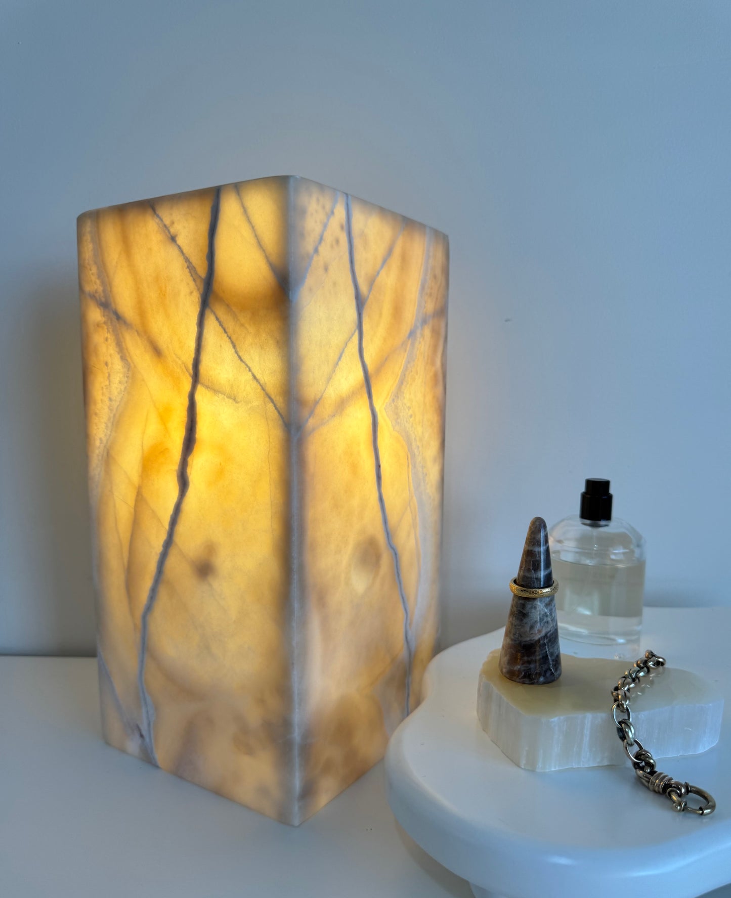 Caramel Calcite Lamp