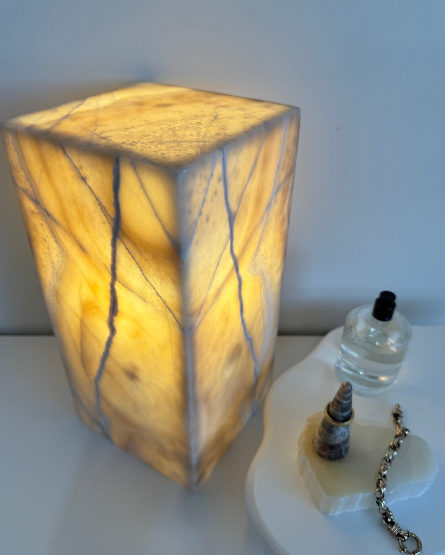 Caramel Calcite Lamp