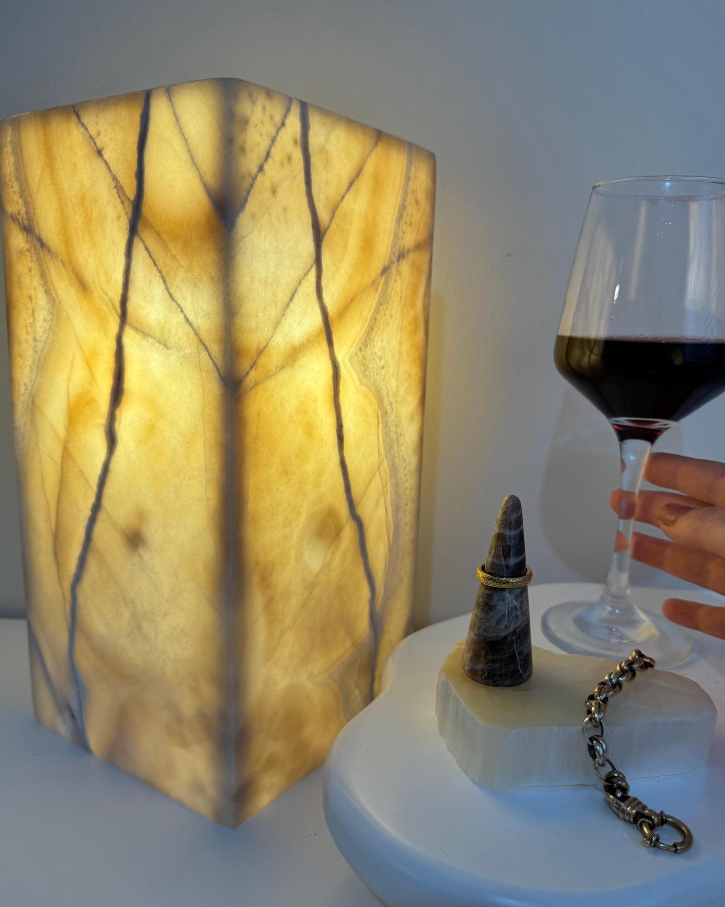 Caramel Calcite Lamp