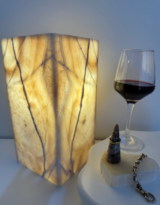 Caramel Calcite Lamp