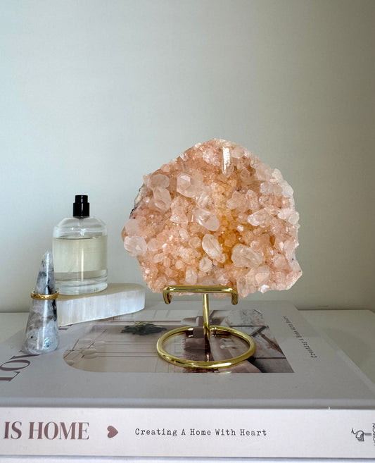 Pink Himalayan Quartz Cluster